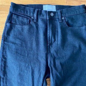 Everlane High Rise Black Denim Jean Size 28